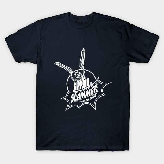 Deep Rock Galactic - Glyphid Slammer Logo T-Shirt by CatsandBats